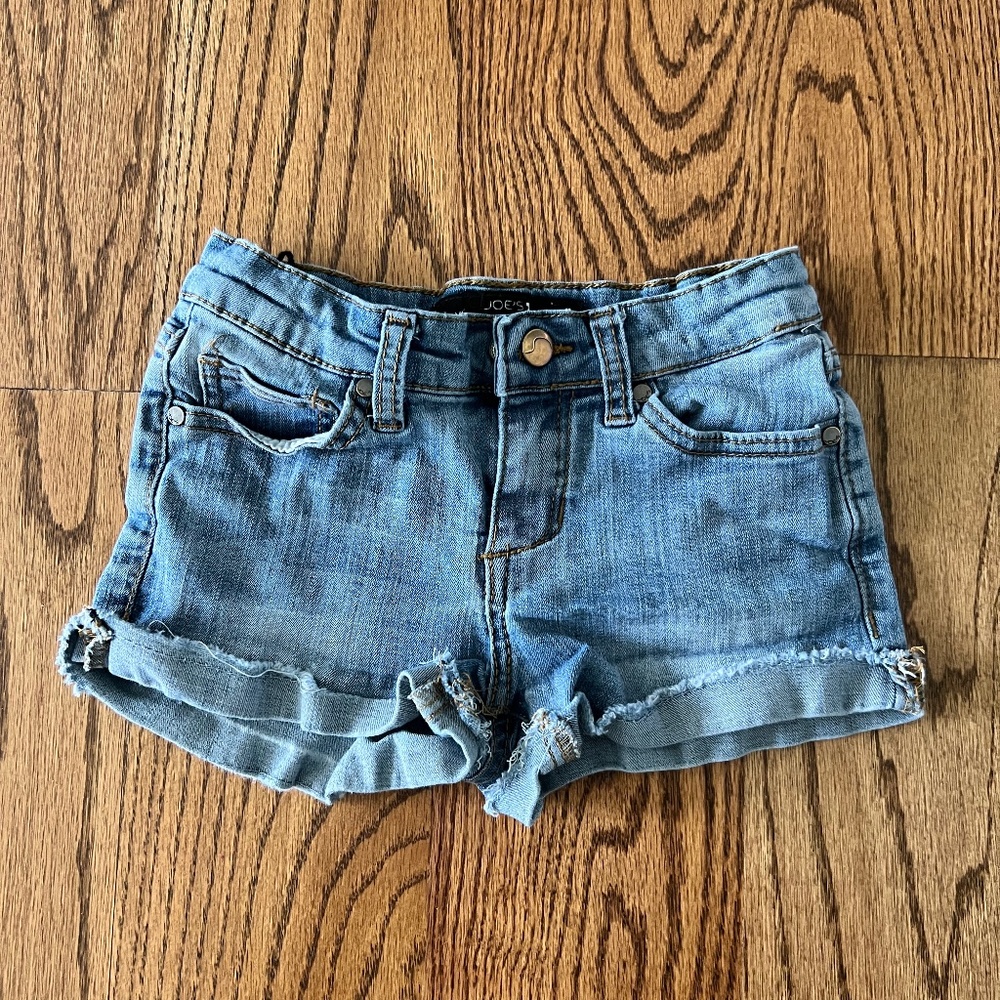 FINAL SALE! Joes Jeans distressed jean shorts, girls size 6 x, VGUC!